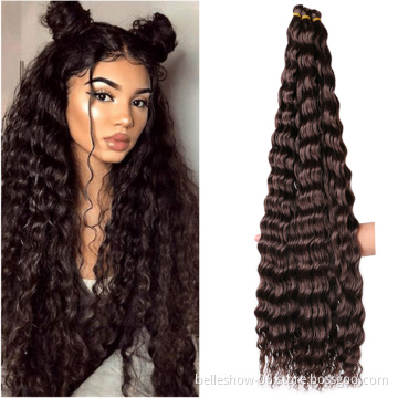 Hot sell Hair 30Inch 100G  synthetic deep wave twist hair extension silky curly hair wavy brading